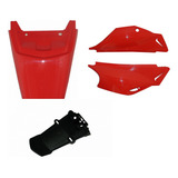 Kit Paralama Tampa Lat Suporte Placa Lander 250 2007 A 2019