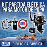 Kit Partida Elétrica P/ Motor Popa Yamaha 25 Hp