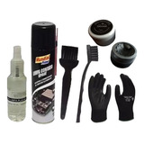 Kit Pasta Térmica Prata, Limpa Contato Escova Luvas Pincel