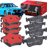 Kit Pastilha Freio Dianteiro Traseiro Sensor Brembo Bmw X1