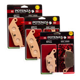 Kit Pastilha Freio Potenza Diant+tras Kawasaki Z650 226 174