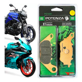 Kit Pastilha Freio Traseiro Potenza Yamaha Mt03 Yzf R3 15-23