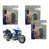 Kit Pastilhas Freio D/t Ap Racing Harley Ultra Classic Elect