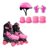 Kit Patins Roller Radical 4 Rodas