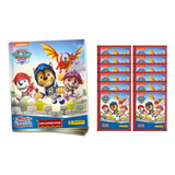 Kit Paw Patrol Patrulha Canina Álbum Com 25 Figurinhas