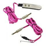 Kit Pedal Slim New +  Clip Cord Plug P10 - Rosa Tattoo