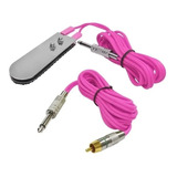 Kit Pedal Slim Tattoo Com Cabo Rca Plug P10 