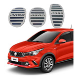 Kit Pedaleira Aço Inox Escovado Argo 2017 2018 2019 2020 