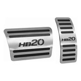 Kit Pedaleira Inox Aço Escovado Hb20 20 2021 Modelo Origina