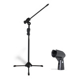 Kit Pedestal De Microfone Com Cachimbo