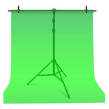 Kit Pedestal/tripé P/chroma Key C/bag,tecido Verde,2