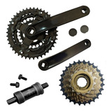 Kit Pedivela 42/34/24+movimento Central+catraca 7v Relação