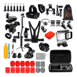 Kit Película Case Caixa Estanque Gopro Hero 5 6 E 7 Black