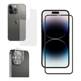 Kit Película De Tela Câmera E Traseira Para Todos iPhone 14