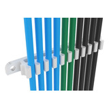 Kit Pente Organizador Cabos E Fios 4mm Fixar Parede Organiza Cor 5 Organizadores Para 10 Cabo-cor Branco