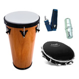 Kit Percussão Timba Phx 50x11'' + Pandeiro Tp301 + Ganza 