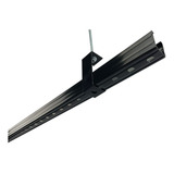 Kit Perfilado Trilho Perfurado 38x38x2000mm #24 Cor Preta