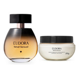 Kit Perfume Eudora Velvet Sensual Deo-colônia Edt Feminino + Creme Hidratante 250g 