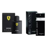 Kit Perfume Ferrari Black 125ml+silver Scent Masc 100ml