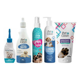 Kit Perfume Pet Hidratante Banho À Seco Orelhas Lágrimas