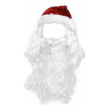Kit Peruca E Barba + Gorro Do Papai Noel - Fantasia De Natal