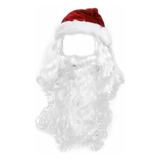 Kit Peruca E Barba + Gorro Do Papai Noel - Fantasia De Natal