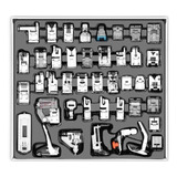 Kit Pés 42 Peças Calcadores/sapata Para Maquina De Costura