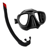 Kit Pesca Caça Sub Máscara Seal + Snorkel Cobra Pro