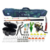 Kit Pesca Completo Profissional Bolsa Vara