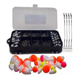 Kit Pesca Esportiva Estojo Anzol Girador Emp 131 Fishing Spo