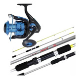 Kit Pesca Maruri Molinete Toro 4000+ Vara Hanok Maruri 1,52m