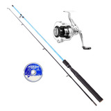 Kit Pesca Molinete Marine Sports Arena 4000+ Vara + Linha