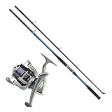 Kit Pesca Molinete Serena 6000 Com Linha E Vara Solara 2,40m