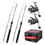 Kit Pesca Pesada 2 Varas 1,80