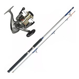 Kit Pesca Pesada Molinete Xt 4000i E Vara Super Cast 2,44m