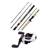 Kit Pesca Vara Carbono Pro Staff