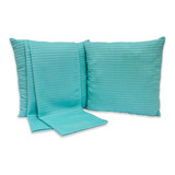 Kit Peseira Decorativa Queen + 2 Capas Almofada 40x40 Piquet