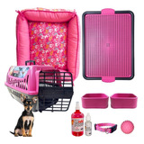 Kit Pet Caminha Casa Cama Confort Sanitário Xixi Sim/não P