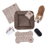 Kit Pet Caminha De Cachorro Coberta E Toalha 6 Peças G