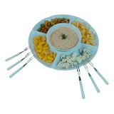 Kit Petisqueira Melamina 5 Divisorias Para Frios E Petiscos