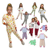 Kit Pijama Infantil Inverno Menina 100%
