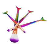 Kit Pinceis Maquiagem Pincel Unicornio Sereia Jogo 4 Pronta