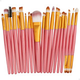 Kit Pincéis Maquiagem Profissional Completo Prático 20 Pcs