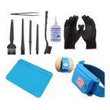 Kit Pincel Escova Pulseira Manta Anti-estática