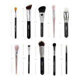 Kit Pincel Linha Profissional Ruby Rose Maquiagem 10 Pincéis