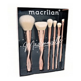 Kit Pincel Macrilan Profissional Mademoiselle Macios 6 Und