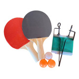 Kit Ping Pong Com Raquete Bolinha Rede E Suporte Brinquedo
