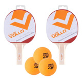 Kit Ping Pong Iniciante 2 Raquetes