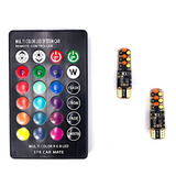 Kit Pingo T10 Rgb Led Colorido C/ Controle S/ Fio C/ Memoria
