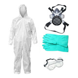 Kit Pintores Proteção Macacão máscara luva óculos Epi